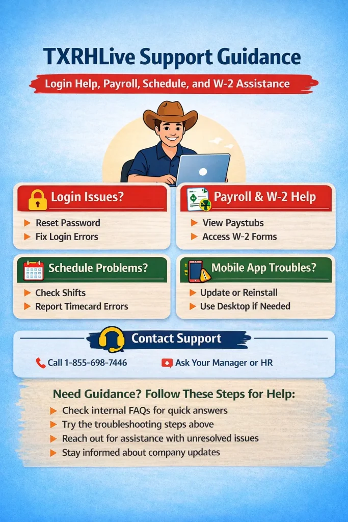 TXRHLive Support Guide 2 TXRHLive Support